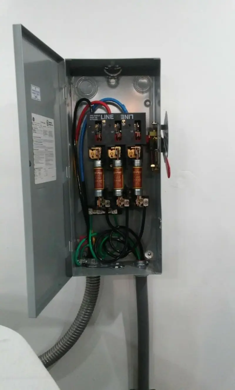 Three-phase disconnect switch installed for Electrical Wiring & Rewiring in Harper Woods